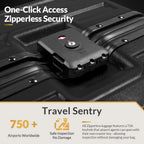 Zipperless Luggage with Spinner Wheels TSA Approved Large No Zipper Aluminum Frame Luggage PC+ABS Hard Travel Suitcase 28inch Checked Hard Shell Suitcases Or Luggage Set 2pcs (20inch Carry On+28inch Checked)