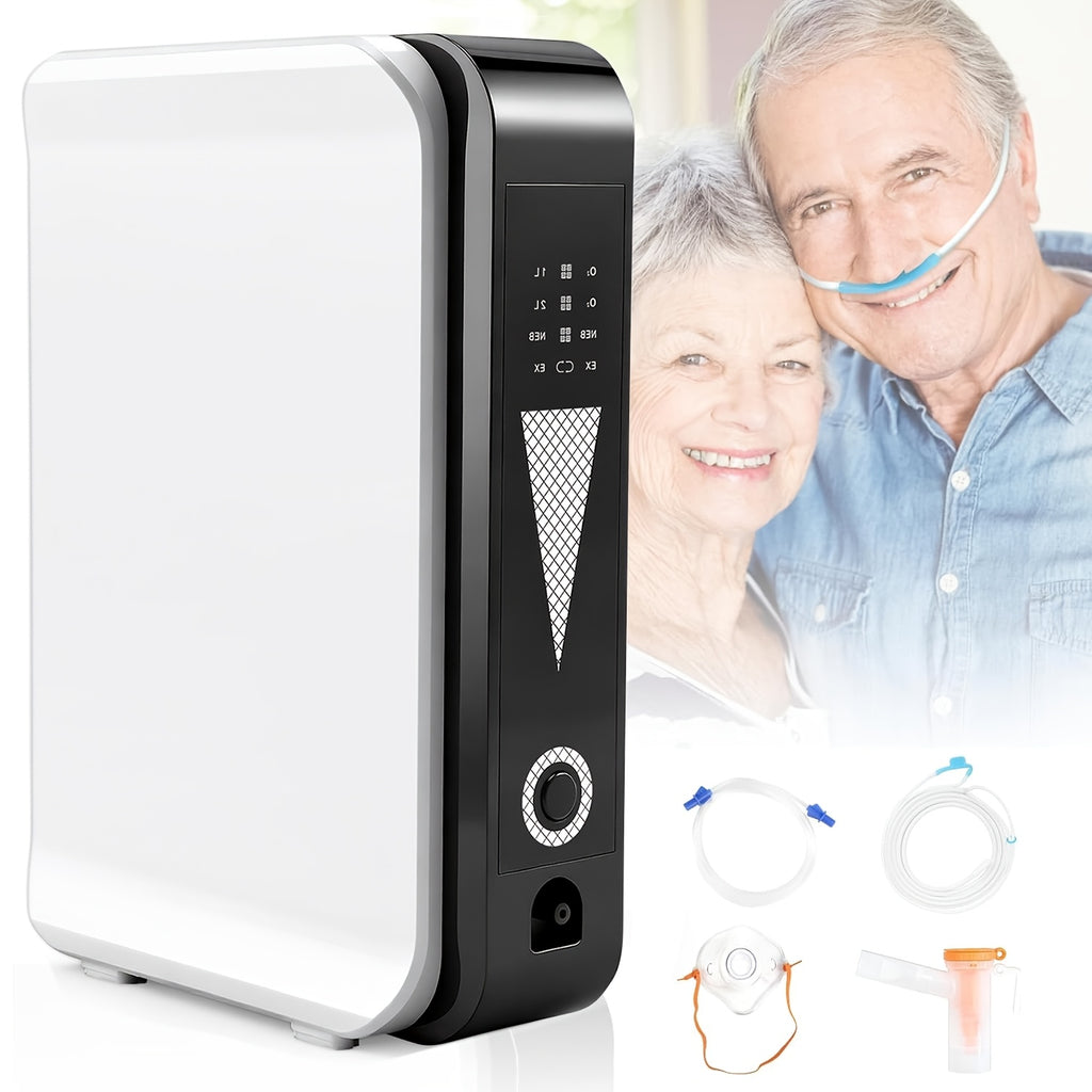 Portable Oxygen Generator for Home/Travel, Adjustable 1-2 Liter Oxygen Concentrator Machine
