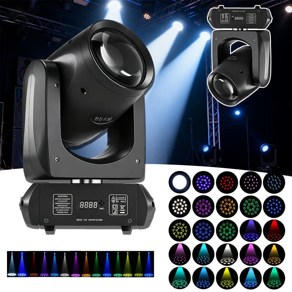 160W Beam Stage Light – DMX512 Control, 12 Colors and 15 Gobo Patterns for Sound-Activated Effects