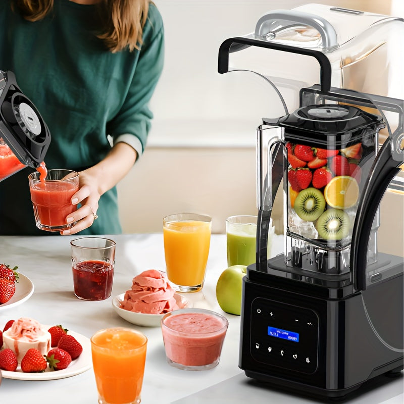 Professional Silent Blender | 61Oz Intelligent Blender | Kitchen Blender with Noise Isolation | 5 Automatic Settings | 1.8L Durable Safe Container | Triple Noise Dampening | Detachable Splash Shield | Continuous Heavy-Duty Operation