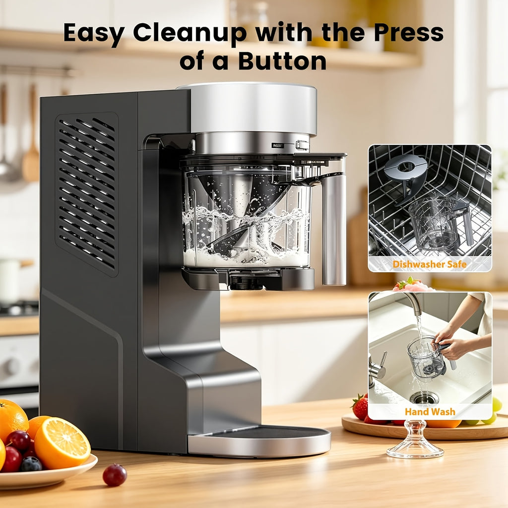 6-IN-1 Slushie Machine & Digita Smart Frozen Drink Maker, Top Performance & Smart Technology, Family-Size 68oz/42oz Capacity Available, No Ice Needed, 6 Preset Programs for Smoothies, Ice Cream & Margaritas, LED Display, Low Nosie, Self-Cleaning