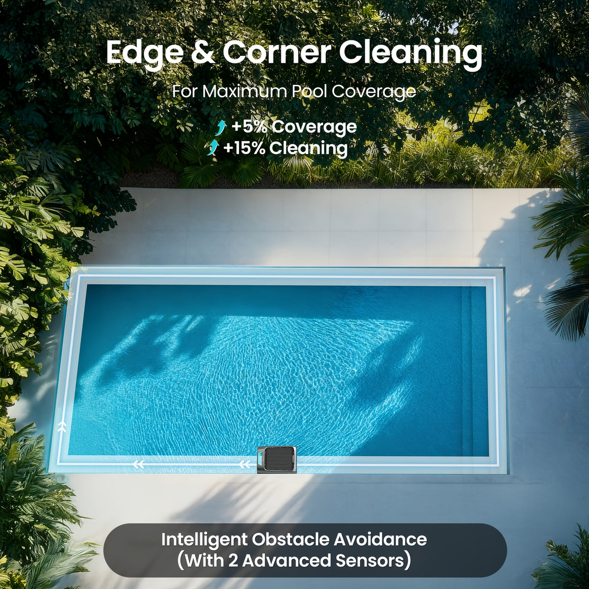 Robotic Pool Skimmer AIPER Surfer S2 for Continuous Surface Cleaning with Solar and USB Charging