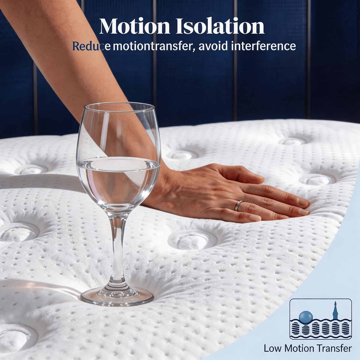 Queen Size 12-Inch Mixed Mattress, Memory Foam - Ergonomic Design, Medium Firm Mixed, Luxurious Spring Comfort Mattress, Suitable for Home, Guest Room, Hotel