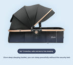 Lightweight Travel Baby Stroller - Quick Folding Design, Adjustable Backrest, Durable Fabric, Compact And Easy to Transport.