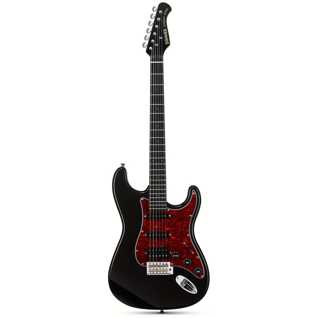 Donner 39 Inch Electric Guitar, Designer Series DST-200 Stylish Solid Body Electric Guitar for Beginner Intermediate & Pro Players, Single Coil Split System, Bonus Bag, Cable, Strap