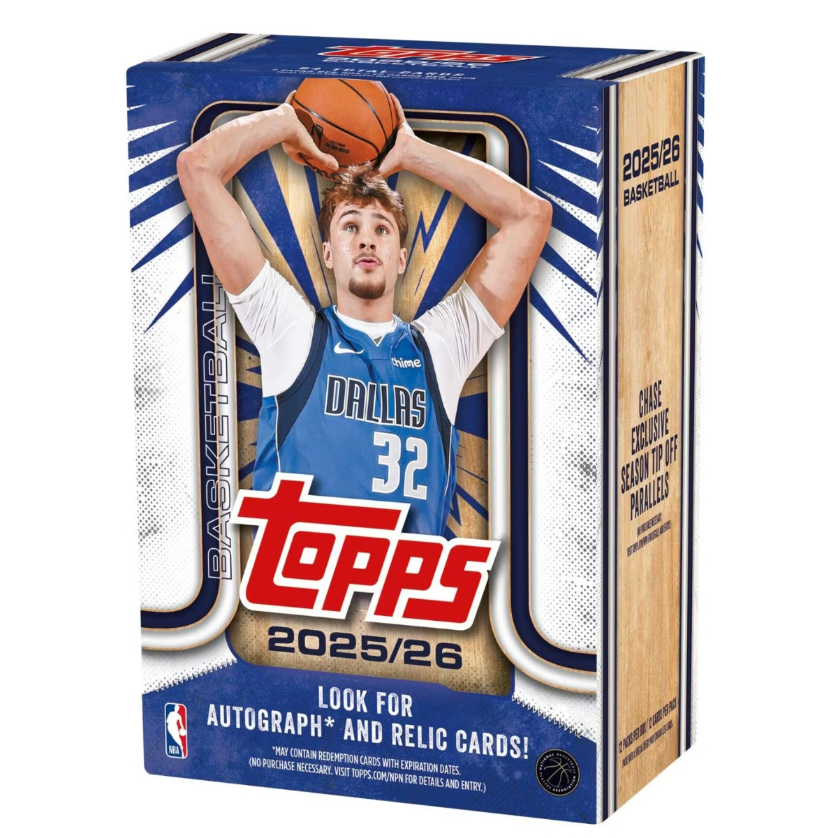 2025/26 Topps Basketball 7-Pack Factory Sealed Blaster Box+Hobby Pack