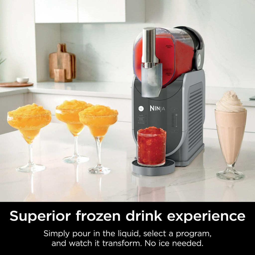 Frozen Drink & Slushie Machine Ninja FS300 SLUSHi 72oz Refurbished Arctic Blue and Gray Edition
