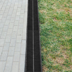 Trench Drain System by VEVOR, 6-Piece Interlocking Channel Drain for Driveways and Garages
