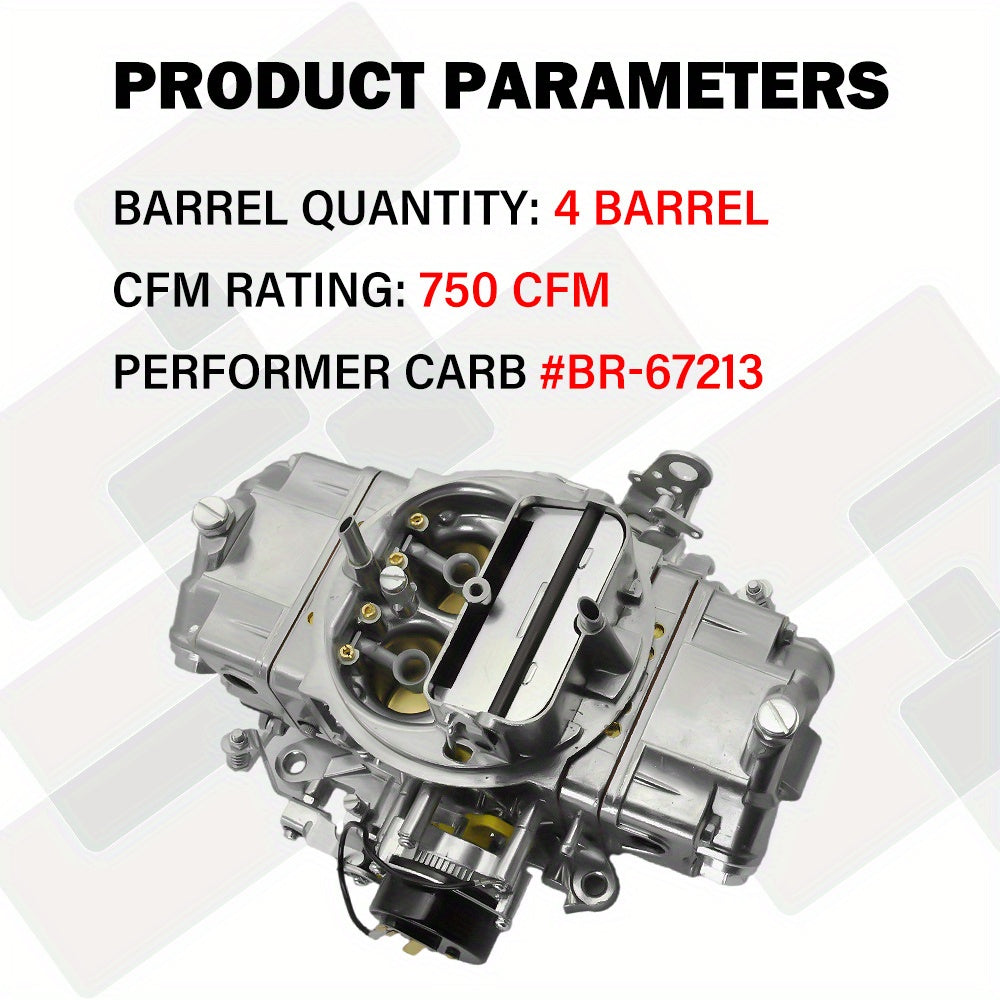 FOR Holley Quick Fuel Brawler 750CFM Double Pumper 4 Barrel Carb Echoke BR-67213 Motorcycle