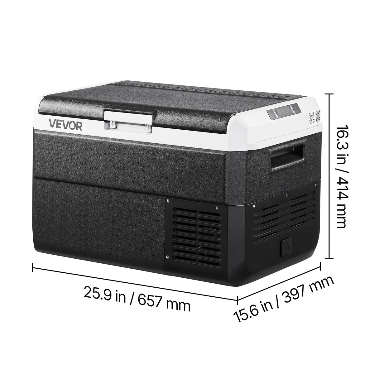 VEVOR 12 Volt Car Refrigerator Portable Freezer 31.7QT Electric Cooler for Camping 25L/30L/40L/50L