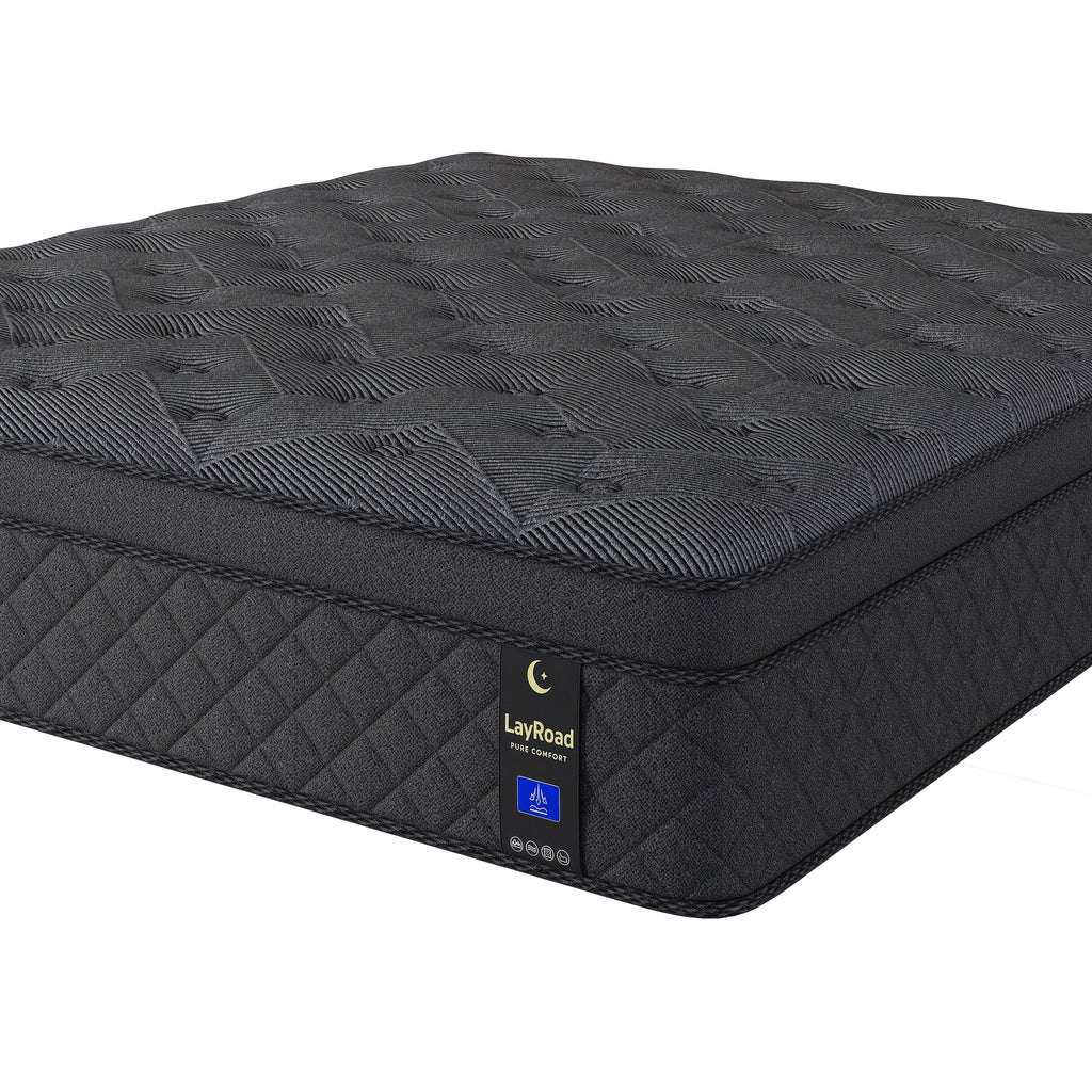Queen Mattress 12/14 Inch Twin, Full, Queen, King Size, Mattress Memony Foam And Spring, Medium Firm Mattress for Cooling, Pressure Relief, Edge Support & Motion Isolation Boxed