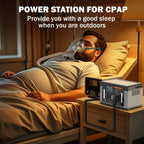 2400W Peak Solar Generator, Portable Power Station 700W 577Wh Backup Battery Pure Sine Wave with 120V AC Output Car Outlets PD 60W QC3.0, Refrigerator Mode Power Supply Bank for Camping, RVs, Blackout, CPAP, Black Friday, Thanksgiving, Christmas