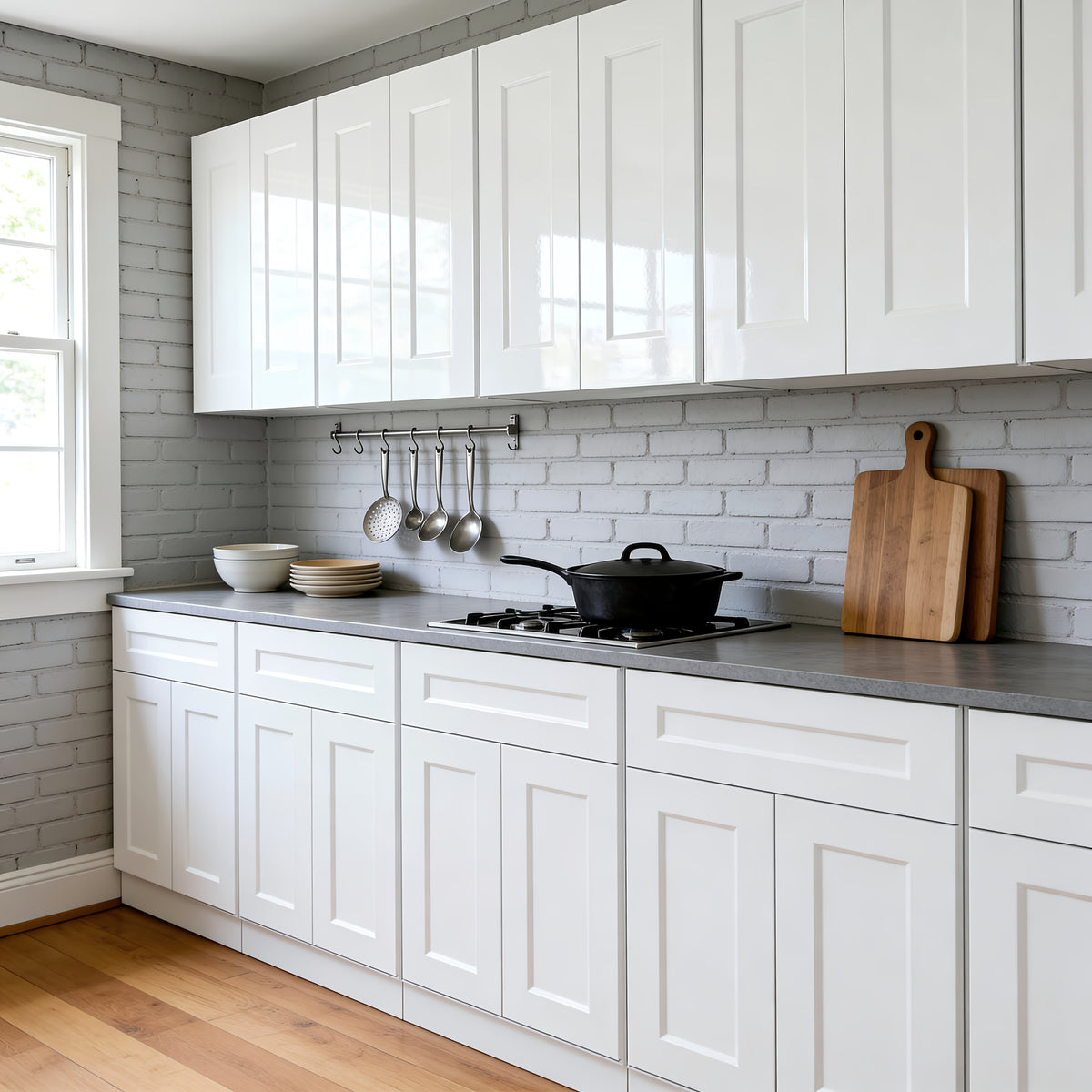 White Shaker Cabinet-Ready to Assemble, Ideal for Kitchen, Laundry, And Bathroom Storage-Different Sizes for Options