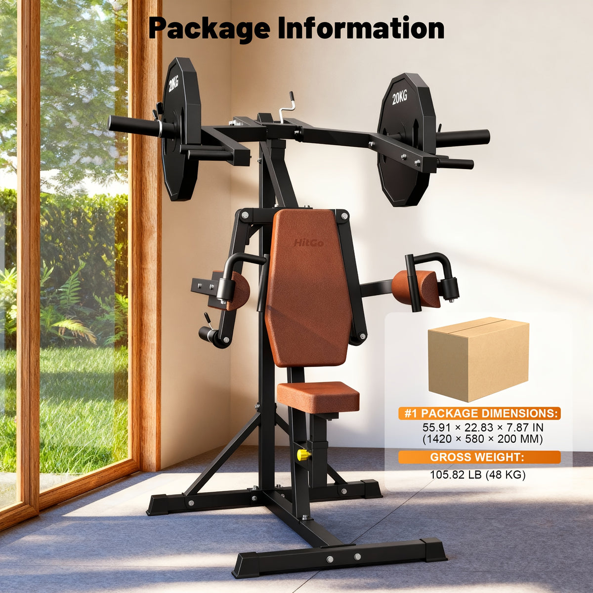 Shoulder Press Machine for Home Gym, Deltoid Strength Trainer with Adjustable Seat And Arm Handles, Heavy Duty Upper Body Workout Equipment