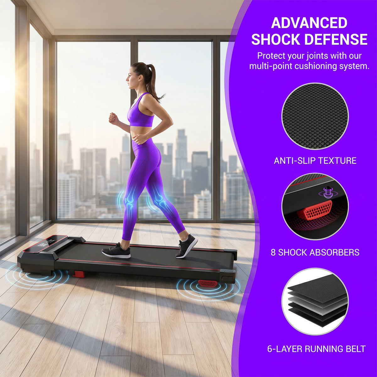 5-in-1 Walking Pad with 16% Incline & Vibration Plates – 300 lbs Capacity, Quiet 3.0HP Under Desk Treadmill for Home Office