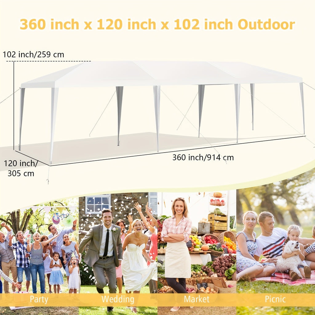 10' X 30' Outdoor Wedding Party Event Tent Gazebo Canopy Heavy Duty Protection