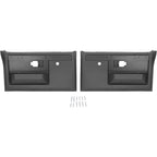 Inner Door Panels Compatible with 1981-1987 for Chevy Pickup Truck Power Lock Door Inside Door Trim Panel PP Plastic Black Pair