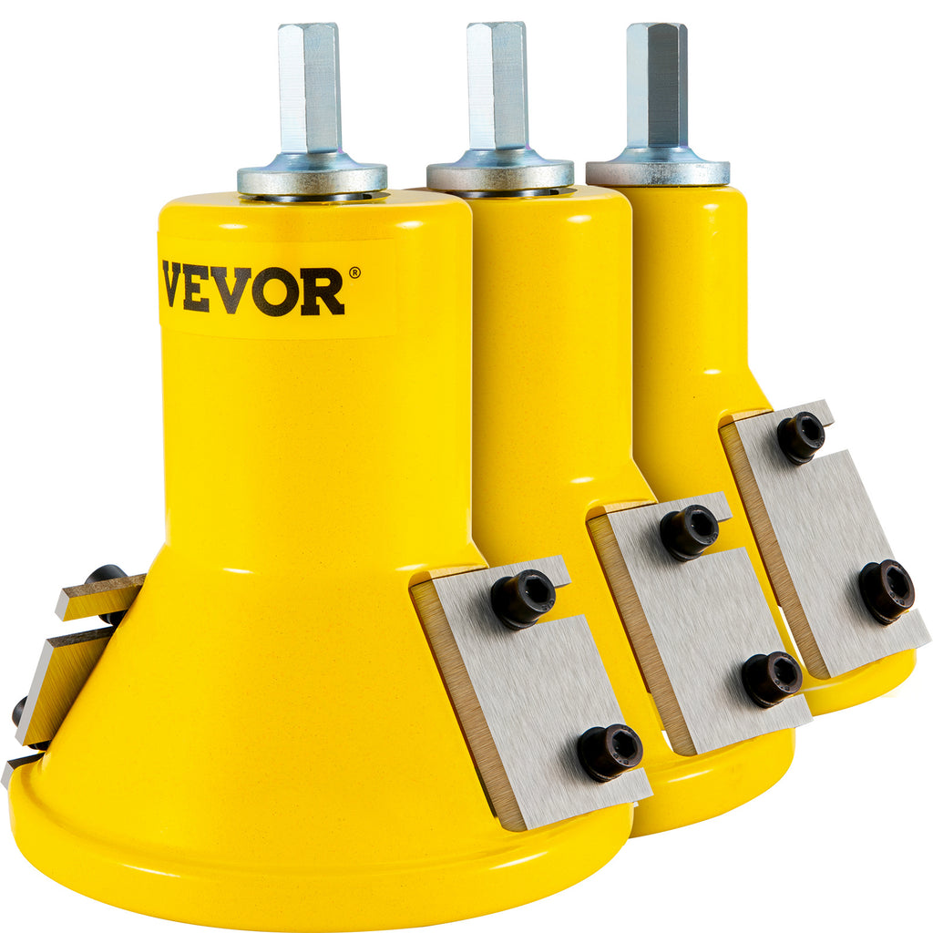 VEVOR Tenon Cutter, 1"/25.4mm & 1.5"/38mm & 2"/50.8mm, Premium Aluminum & Steel Log Furniture Cutter, with Dual Straight Blades & Button Screws Home Master Kit, Commercial Starters Tool for Home D