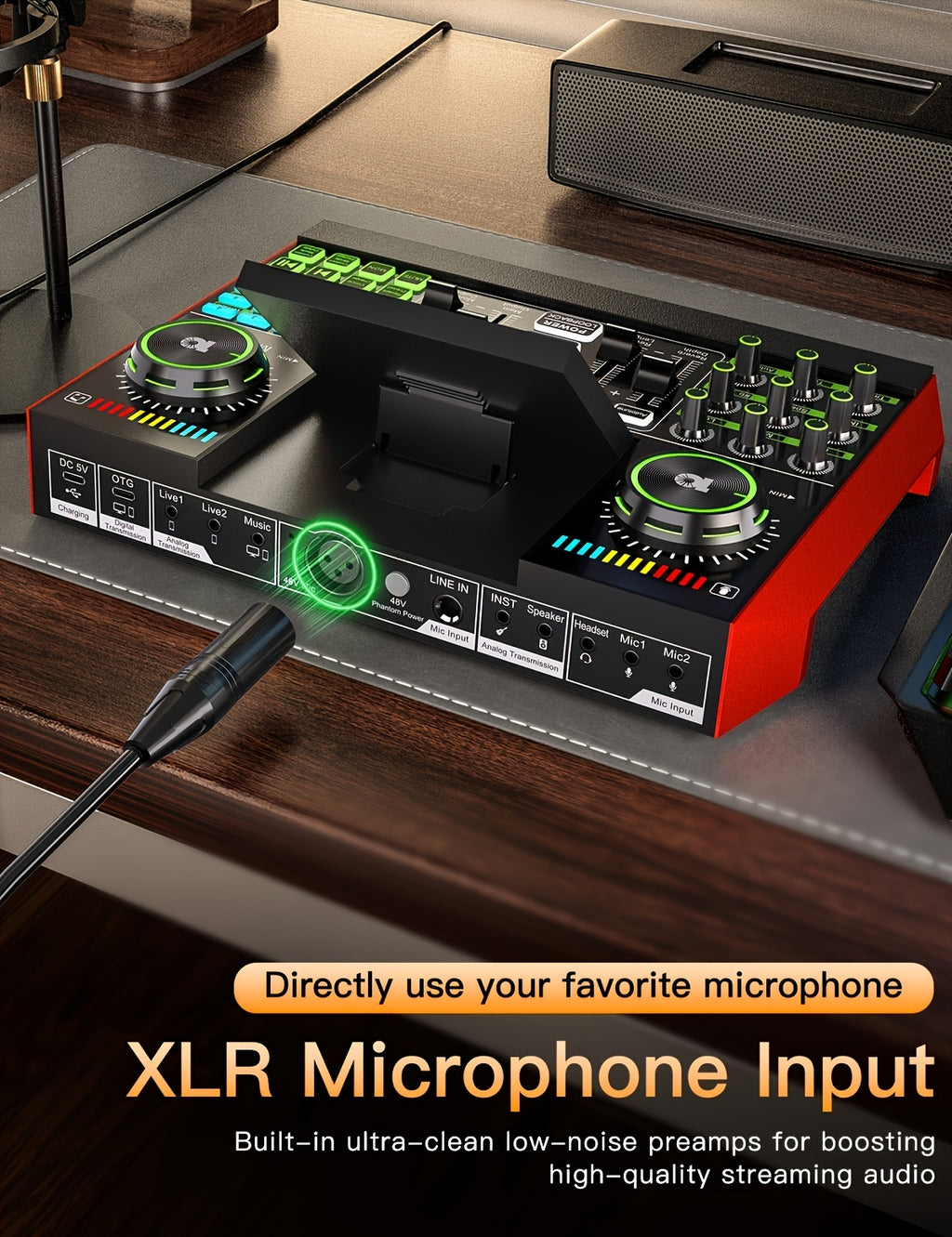 Podcast Equipment Bundle, Recording Studio Package with Voice Changer, Live Sound Card - Audio Interface for Laptop Computer Vlog Living Broadcast Live Streaming Plug And Play PC Computer Kit with Professional Chipset For, Gaming, Singing