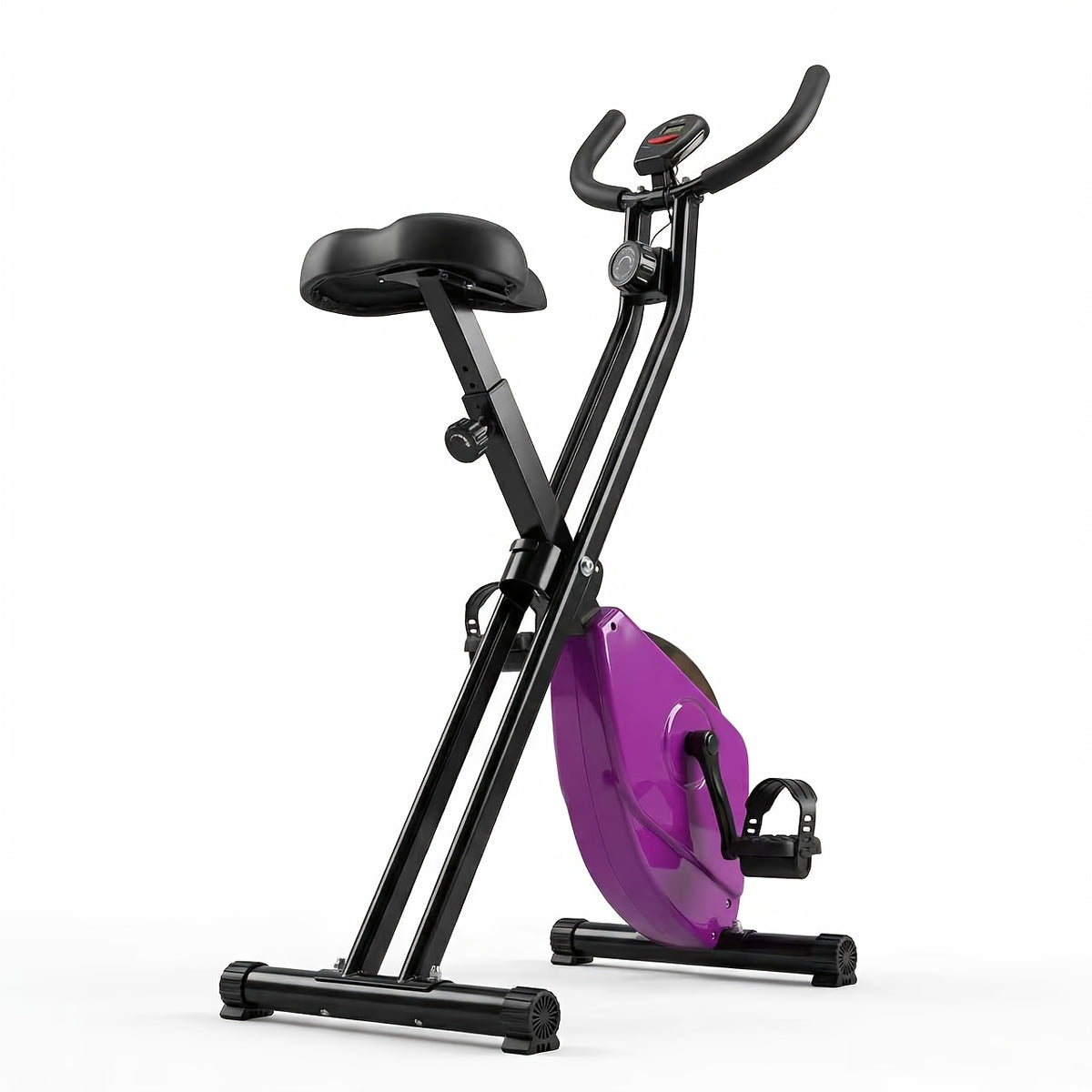 Silent Home Exercise Bike, 330 Lbs Weight Capacity, Indoor Fitness Bicycle with Tablet Holder and Display, Adjustable Resistance Cardio Trainer, Home Fitness Equipment