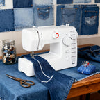 Sewing Machine -59 Needle Pedal Sewing Machine, 705 Multifunctional Home Sewing Machine, Two Options for Double Needle Sewing Mode And Single Needle Sewing Mode, Capable Of Sewing Up to 6 Layers Of Fabric, Meeting DIY Sewing Needs