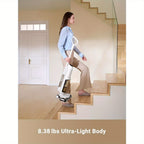 Wet Dry Vacuum Cleaner DREAME K10 Plus for Home Messes, 6.5KPa Suction and Flexible Cord or Battery Operation