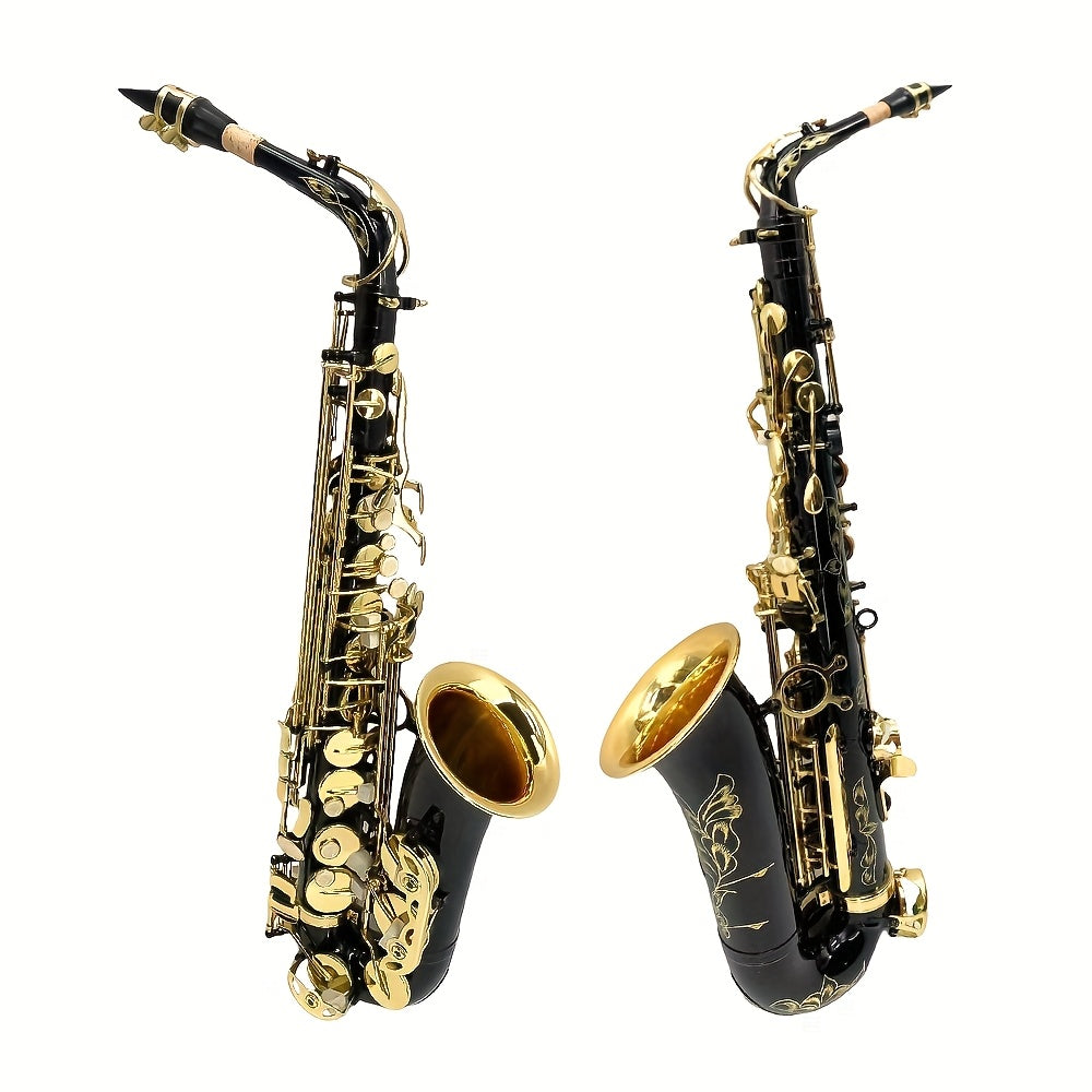 WUQIMUSC Alto And Soprano Saxophone | E-Flat Alto/B-Flat Soprano Available | Multiple Colors And Golden Lacquer End | Handcrafted | Full Kit with Case And Mouthpiece | Ideal Easter Gift for Friends, Him And Her Wind Instruments