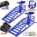 2pcs Hydraulic Car Ramps 5T, Low Profile Truck Lift Service Ramps for Oil Changes, Truck Trailer Garage, for Home Garage, Vehicle Auto Garage Repair