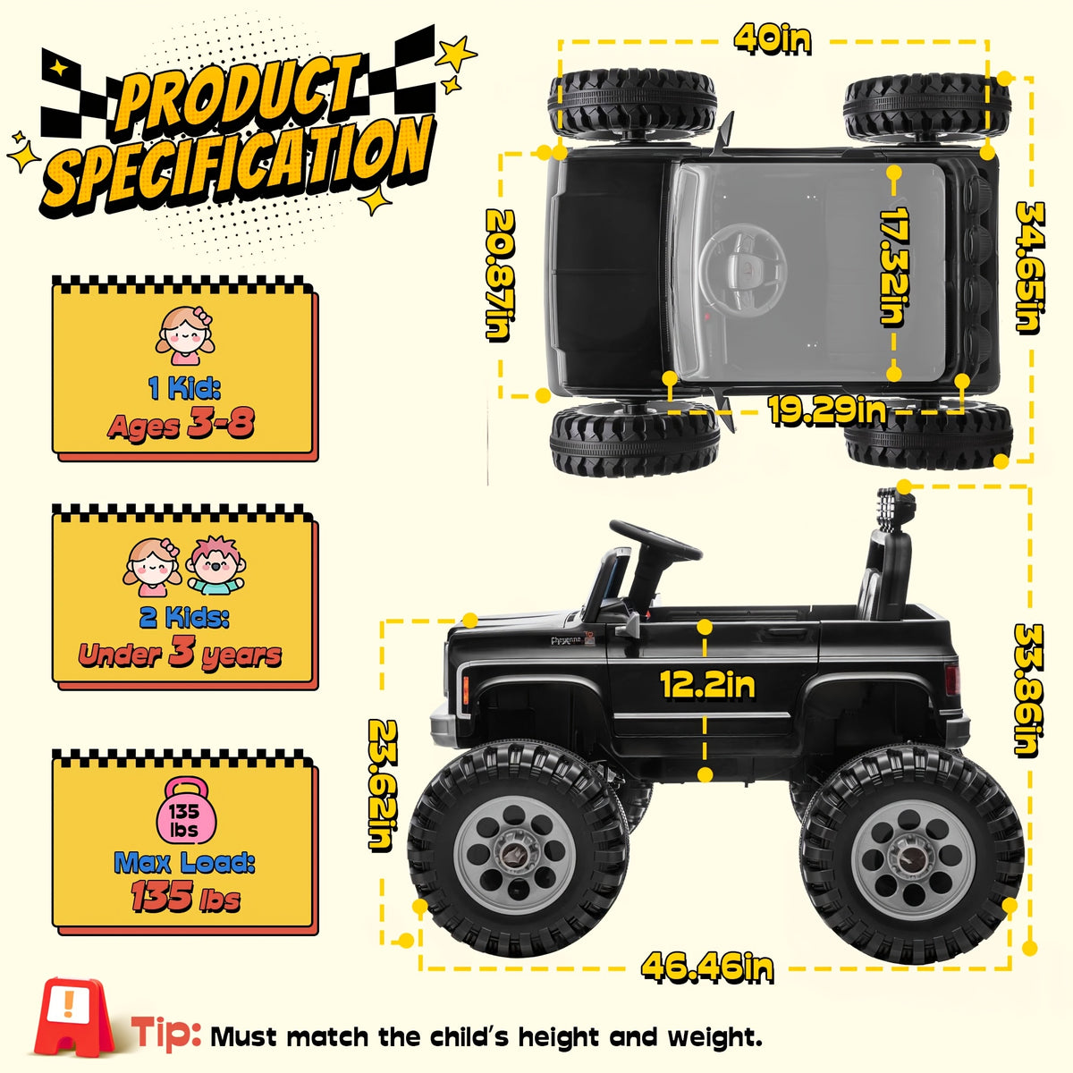 24V Kids Ride-On Electric Car, Dual Mode Powered Car with Remote Control, 3 Speed Settings, Seat Harness Protection, Locking Doors, Outdoor Toy Car, Ride-On for Boys And Girls (/Red//Black) - Ideal Birthday/Christmas/Halloween Gift