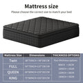 10in/12in/14in Twin, Full, Queen, King, Mattress Memony Foam And Spring, Hybrid Mattress, Medium Firmness, Lumbar Support, For Home RoomsHotels, Boxed 8in/10in/12in/14in