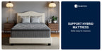 Avenco 6/8/10/12/14 inch Cooling Gel-Infused Memory Foam Mattress, Pocket Spring Hybrid Mattress,SmartS Coil, Pillow Top Design And Motion Isolation Christmas Gifts
