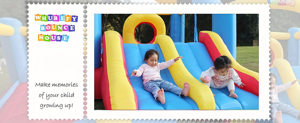 Large Inflatable Bounce House for Kids 3-10, Inflatable Bouncer with Blower, 12.6 X 9ft Big Blow Up Jumping Castle with Double Slide Obstacle, Family Indoor Outdoor Backyard Bouncy Castle Jump 'n Slide for Kids Boys Girls Birthday Party Christmas