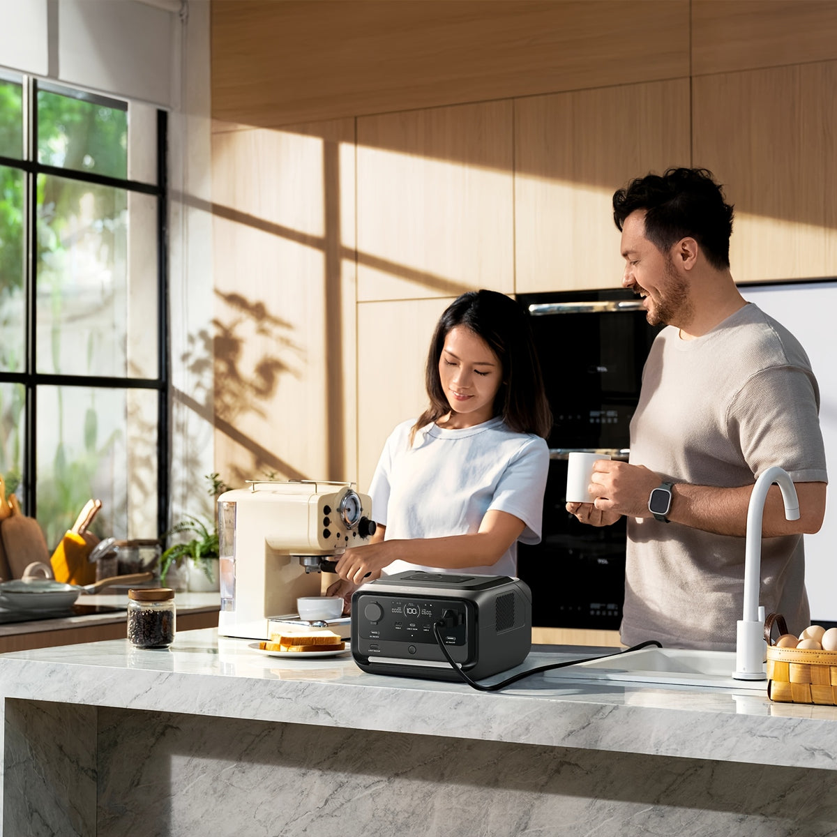 EcoFlow River 3 Plus 286Wh Wireless Power - Refurbished, Boost Combo & 5000mAh RAPID (only One Power Bank, Subject To The Actual Product Received)