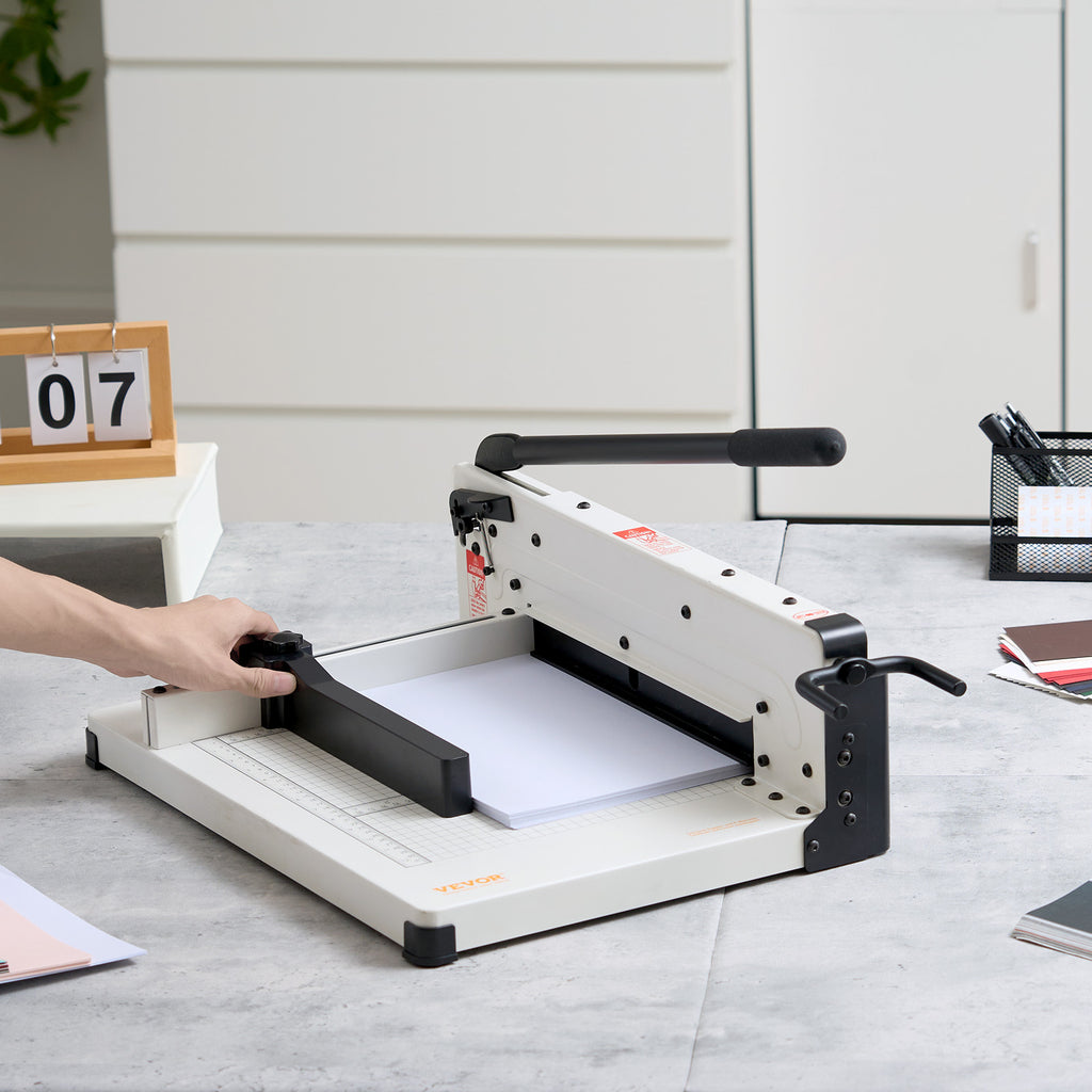 VEVOR Paper Cutter 12/17 inch A3/A4 Guillotine Paper Trimmer 400 Sheet Capacity Metal Base