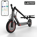 Lightweight Quick Foldable Electric Scooter for Adults, 350W Motor, 8.5 Inch Solid Anti-Slip Tires, APP & LCD Dashboard Control, Dual Brakes Safety Bell, Up to 265LBS Load, Long Range Commuter E-Scooter, Durable Aluminum Alloy Body