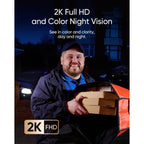 eufy Security Video Doorbell E340 & HomeBase S380 (HomeBase 3), 2K HD View, Battery Powered, Dual Cameras with Delivery Guard, Color Night Vision, Two-Way Audio, Human/Package/Motion Detection, No Monthly Fee
