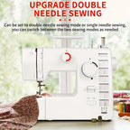 Sewing Machine -59 Needle Pedal Sewing Machine, 705 Multifunctional Home Sewing Machine, Two Options for Double Needle Sewing Mode And Single Needle Sewing Mode, Capable Of Sewing Up to 6 Layers Of Fabric, Meeting DIY Sewing Needs