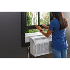 GE Profile ClearView Window Air Conditioner Unit, 8, 300 BTU, Energy Efficient Cooling up to 350 sq ft., Ultra Quiet, SMART Home Capable, Includes Remote, White - Refurbished