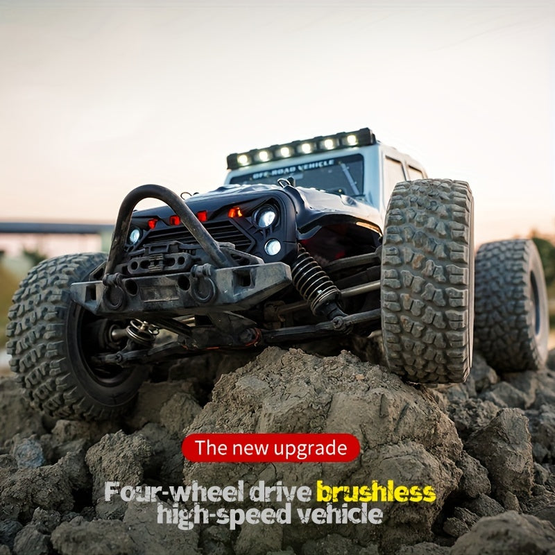 1:10 Scale Brushless RC Car High Speed 4WD Off Road Drift Racing Truck Professional Remote Control Toy for Birthday Easter Gifts