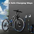 26-Inch Electric Power-Assist Bicycle, 48V 10AH Removable Battery, 749W Peak Power Motor, Up to 45 Miles Range, Max Speed 24MPH for Easier Travel. an Ideal Gift Choice!