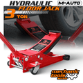 3 Ton (6000 lbs) Capacity, Low Profile Hydraulic Trolley Service/Floor Jack, Lifting Range 3"-20"