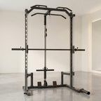Power Cage, Multi-Functional Power Racks for Home Gym with Dual Pulley Systems, 2000 LBS Weight Capacity Fitness Squat Rack for Strength Workout with More Training Attachment Optional Weight Bench Weight Plates and Barbells Not Included
