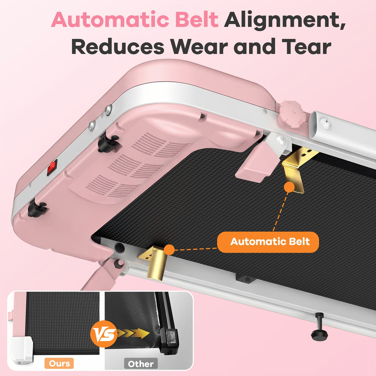 Folding Treadmill With 10% Incline, 4 In 1 Treadmills For Home & Office, Portable Compact Treadmills, 3.0 HP Under Desk Treadmill, Remote Control, LED Display, No Assembly, Without Battery