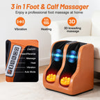 Foldable Full Body Massage Mat with Foot Massager, Heat And Vibration Modes, 3 Heating Levels, 9 Modes And 9 Intensities, Timer Function, Suitable for Home Office