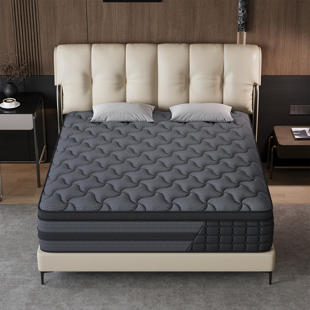 Luxury Mattress 8" 10" 12" 14" Twin Full Queen King Size Gel Memory Foam Pocket Spring Hydird Mattress in A Box Medium Firm