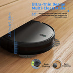 MAMNV 3-In-1 Intelligent Robot 5000Pa Vacuum Cleaner, Automatic Charging Fixed-Point Sweeper, Voice, App Control And Wet Suction Mopping of Water Tank Dust Box, Used for Smart Home Cleaning, Birthday And New Year Gifts