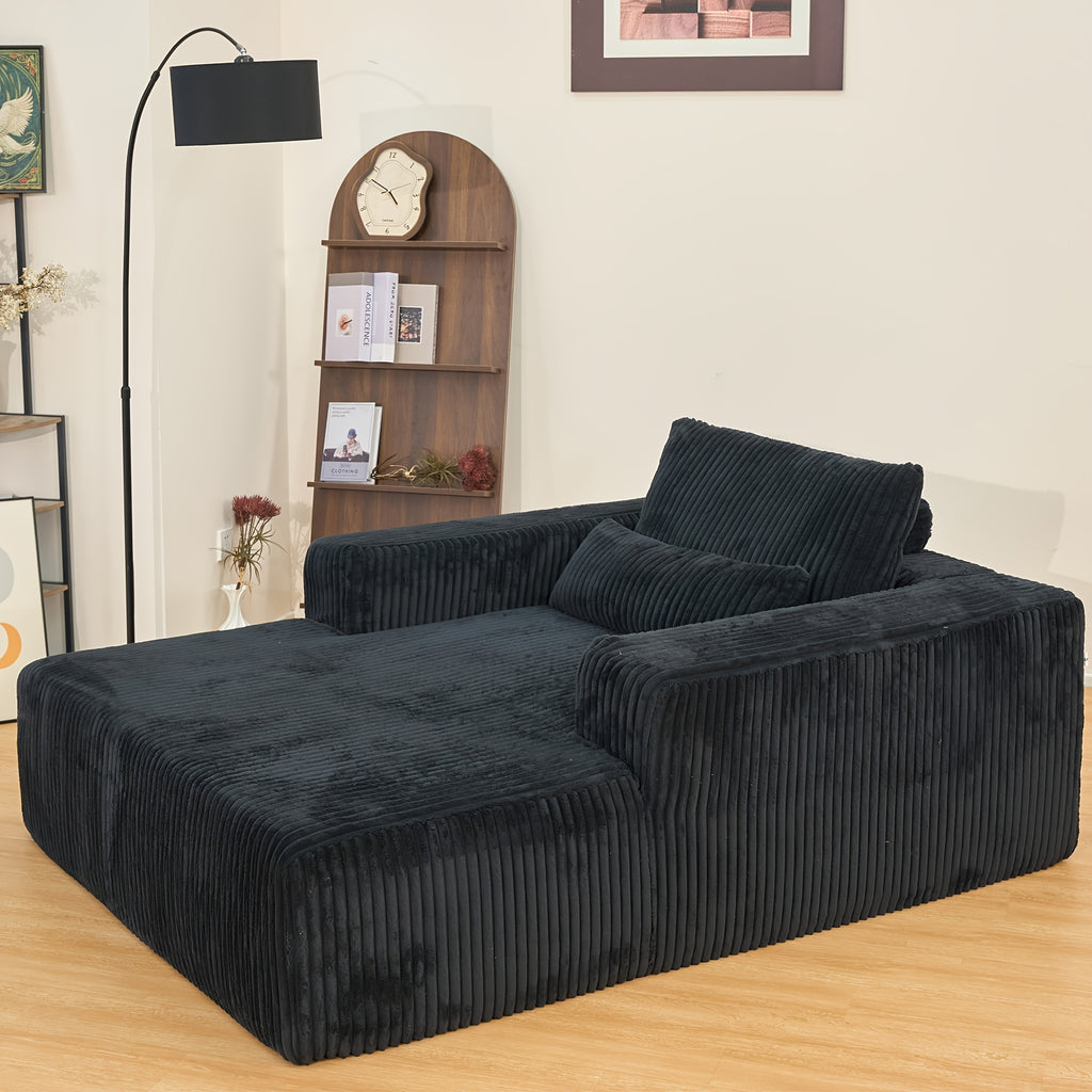75-Inch Ultra-Plush Corduroy Sofa Bed, No Assembly Needed, Ideal for Living Room & Bedroom