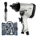 VEVOR 71PCS Pro Air Tool and Accessories Kit Impact & Ratchet Wrench Die Grinder