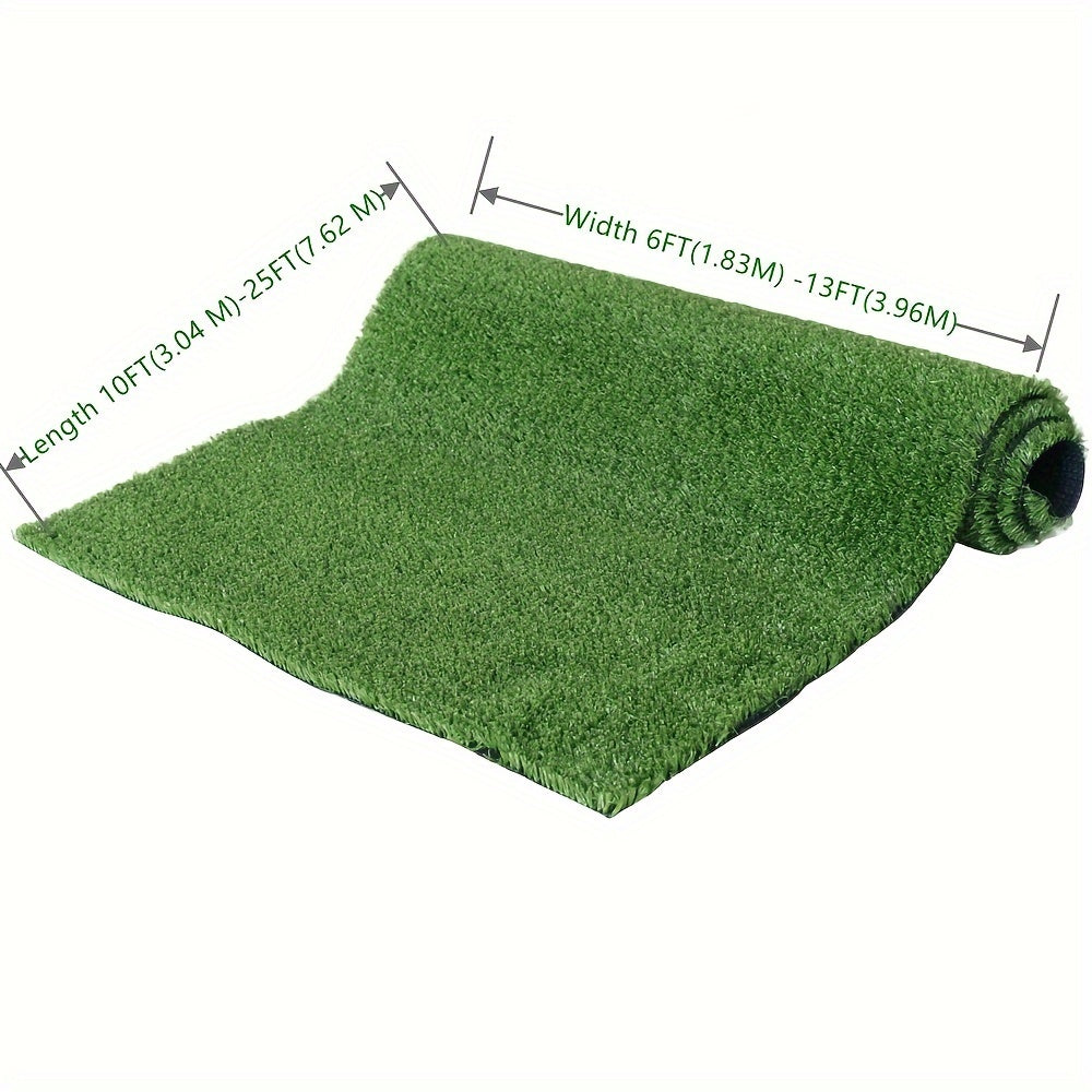 Pet Grow Artificial Grass Turf Lawn with Drainage, 0.4 Inch Fake Grass Rug Indoor Outdoor Party Wedding Christmas Balcony Garden Astro Turf Rug, Faux Grass Rug Carpet for Pets