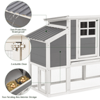 98" Large Chicken Coop For 6-8 Chickens | Wooden Chicken Hutch With Nesting Boxes, Outdoor Hen House Chicken Cage By Yodolla